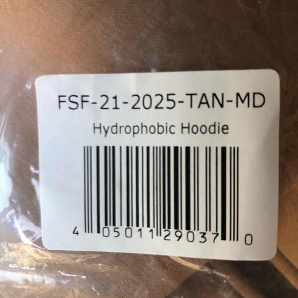 Full Send Mens Hoodie Tan Hydrophobic Streetwear Size Medium Full Zip - Picture 6 of 14